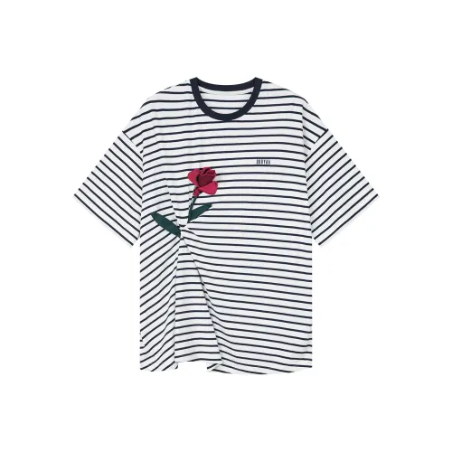 UOOYAA Полосатые женские футболки