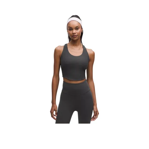 lululemon Графитовый Серый Женские Спортивные Майки Без Рукавов