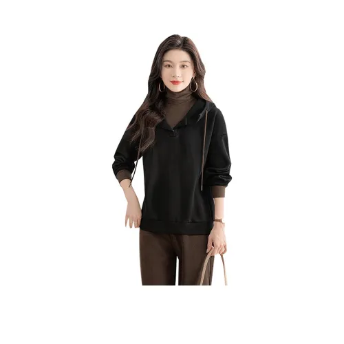 Cypress House Толстовка Женская Черная и Зеленая