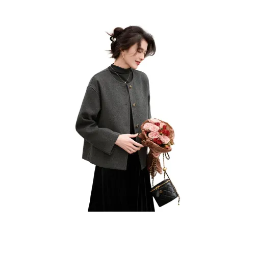 Like The Age Of Water Вельвет Feel Пальто Женское Серое