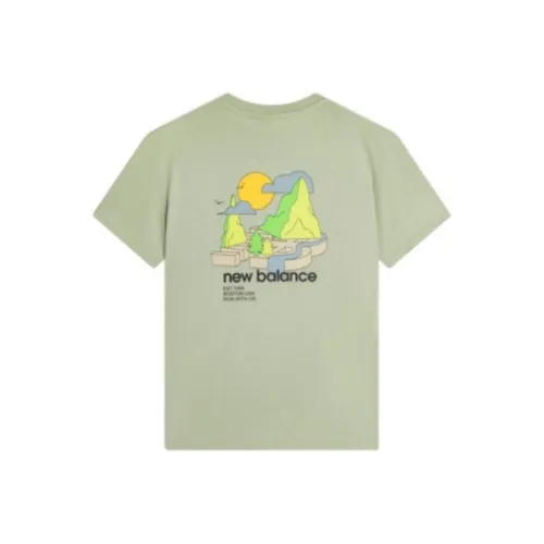 New Balance совместная футболка T Мужская Зеленая