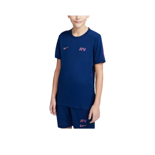 Nike Dri Fit T-Shirt Синий Void Синий Void Vivid Фиолетовый Металл Золотой Подростки