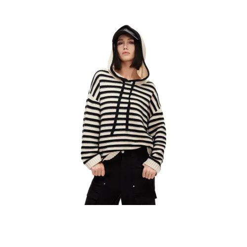 ONLY Трикотаж Женский Черный Белый Полосы