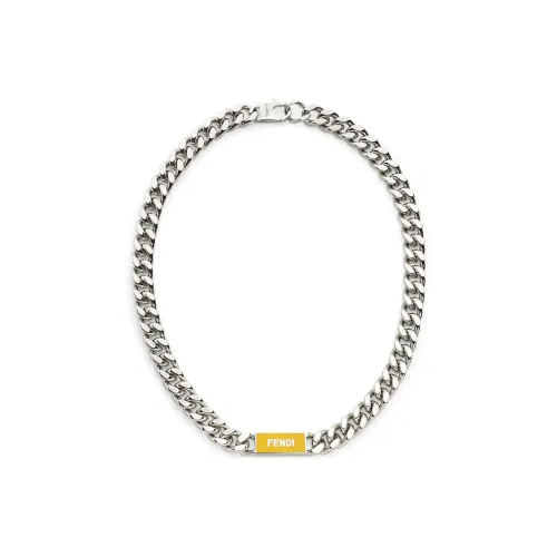 Fendi Брасс Ожерелья Серебряный Мужской