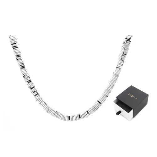 DAP Титановая сталь Ожерелье Серебряное Унисекс