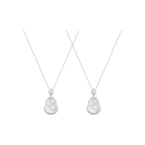 ZOKS Цветное стекло Нефритовые ожерелья Женские