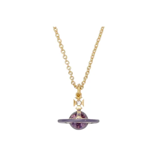 Вивьен Вествуд Petite Original Orb Brass Necklaces Унисекс