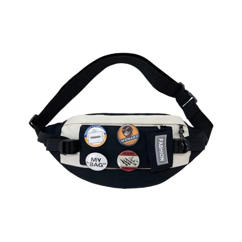 S.REPHEN Нейлоновая ткань Одно плечо Сумка через плечо Сумка через плечо Унисекс Черный с белым Синий с белым Чисто черный