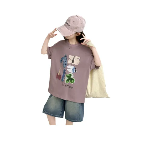 Because no T Рубашка Светло-фиолетовый Детский