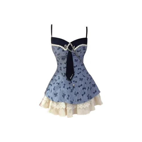 IQC Синий Женские Слиплатья