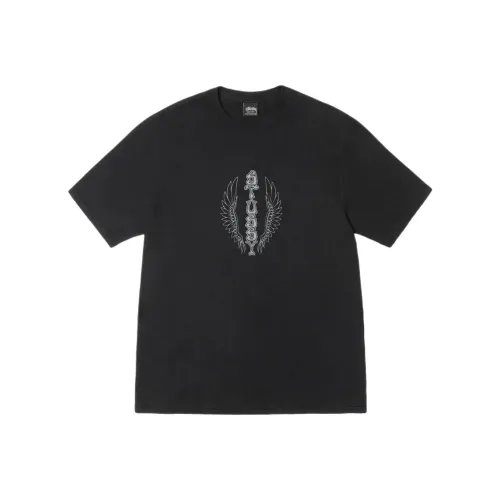 Stussy SS25 WES Wings Tee Пигмент Окрашенный T-Shirt Унисекс