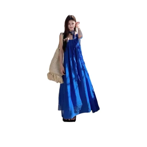 Si Bei'er Синий Женские Слиплатья