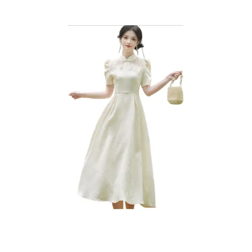 SIXUSICHOU Короткий рукав Платье Женское