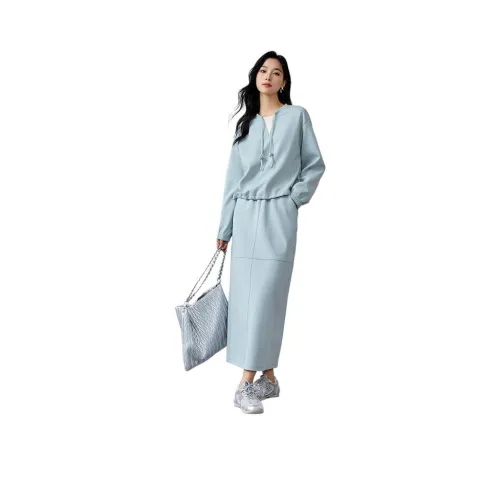 OUNIXUE Комплект с юбкой Женские Aqua Blue