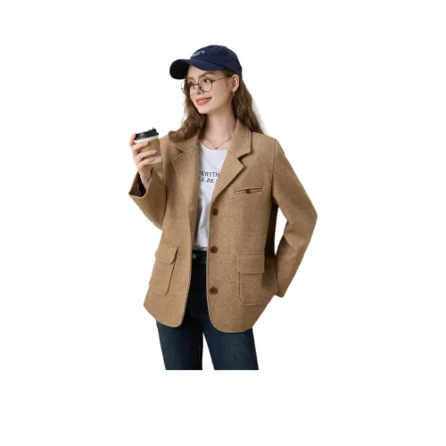 FAWENXIANGZI Бизнес-костюм женский цвет хаки