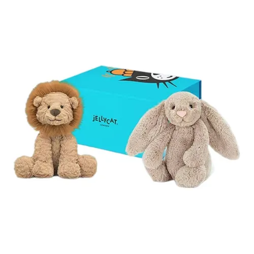 JELLYCAT Кролик Волна Плюшевый Лев Сборка Украшение сборкой Коробка «время» Куклы Плюшевая кукла Trumpets High