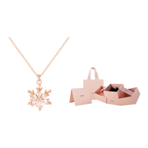 AJIDOU Утонченные ожерелья женские розовое золото