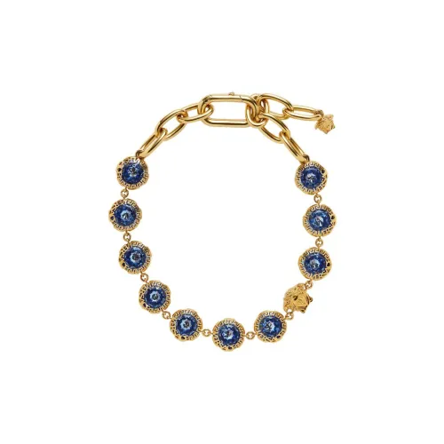 VERSACE PALAZZO Медное ожерелье, синий/золотой, женское