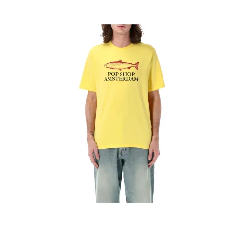 Pop Trading Company T-Shirt Мужской Желтый