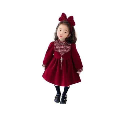 Lanza Платье Бордовое Children Возраст 3-7 лет