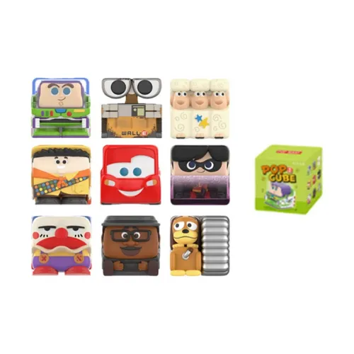 POP MART Коллаборация Disney Pixar POP Cube 1 Коллекция Фигурка Слепые Коробки Один Blind Коробка Целая Коробка 9 шт