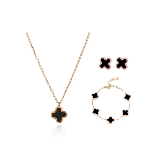 HOLLY RYAN Стиль Мори Сладкий стиль Мягкий Элегантный Счастливый Four Leaf Clover Ожерелья Женские