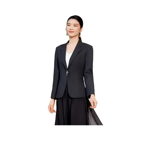 BBLLUUEE Бизнес-костюм женский чернильно-черный
