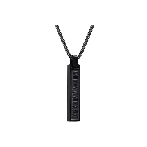 BYG Ожерелья из нержавеющей стали Унисекс Черный
