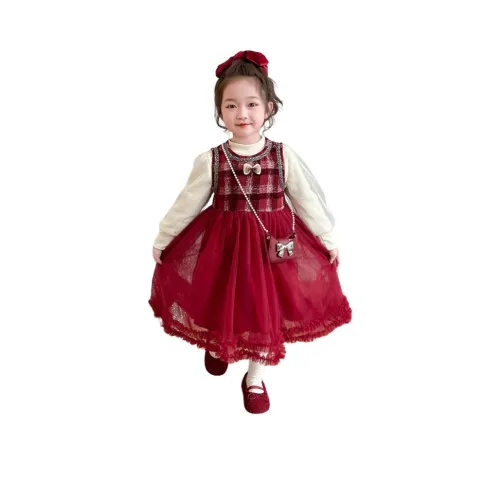 Jiao Ni Платье Красное для детей 3-7 лет