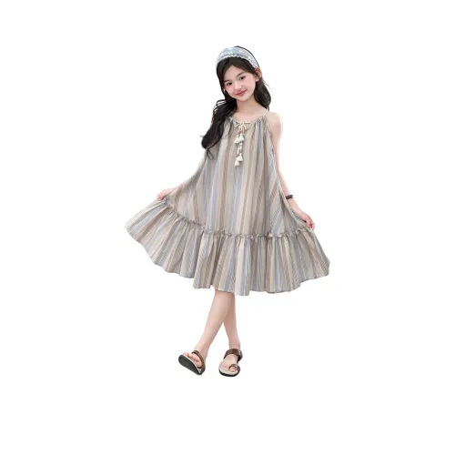 YINFOU Вертикальные полосы Платья для школьного возраста