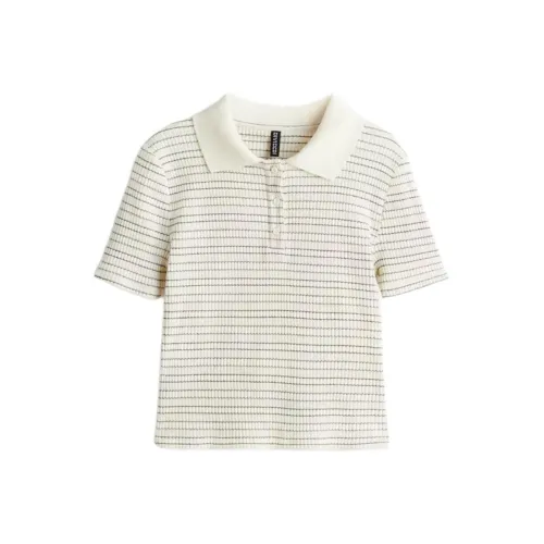 H&M Крем/Полосы Женские Поло