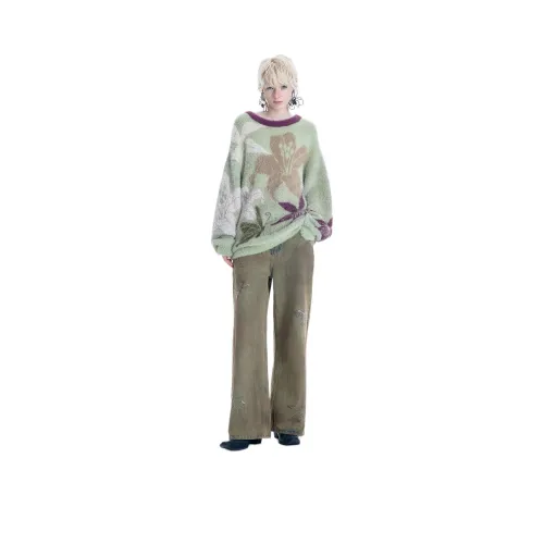 Apriority Clothing Коричневые унисекс джинсы