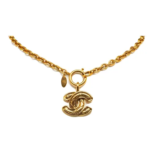 CHANEL CC Золотое Покрытие Ожерелья Женские Золото