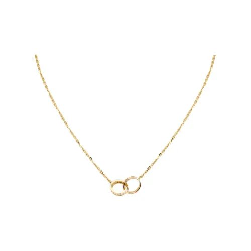 Cartier Колье LOVE, Бриллианты Жёлтое Золото, Бриллианты