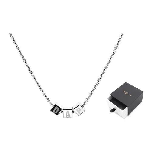 DAP Титановая сталь Ожерелье Серебряное Унисекс