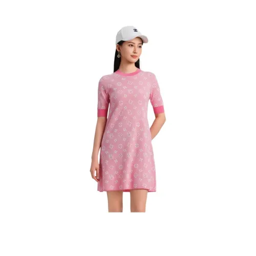 Blood Glitter Короткий рукав Платье Женское