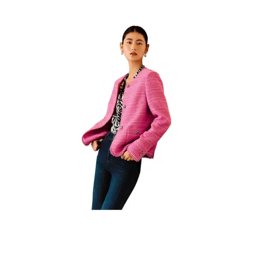 Yiner Персиково-розовый Женские Куртки