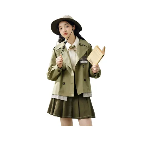 ZIHAN Чай Tree Зеленый Женские Тренч