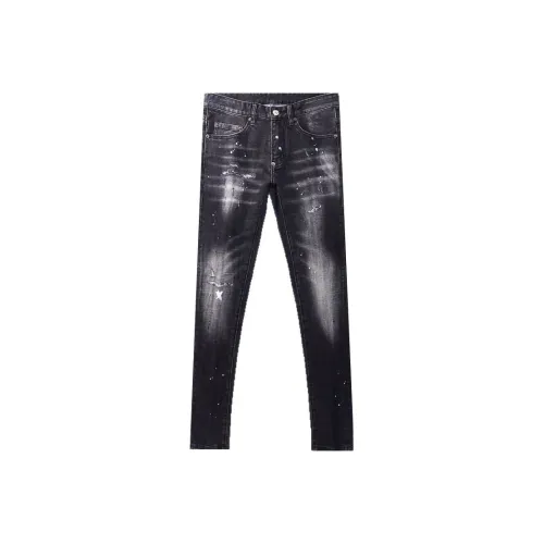 MAREA VESUVIO Черный Серый Мужские Джинсы