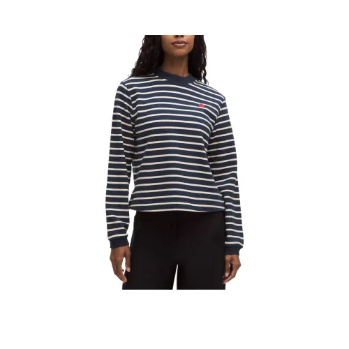 lululemon Хлопок French Terry Crewneck Пуловер Толстовка Женские