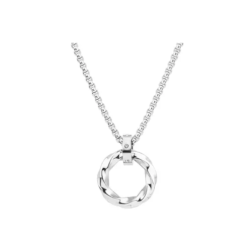 PINK U Титановая стальная цепочка для свитера ожерелье мужской