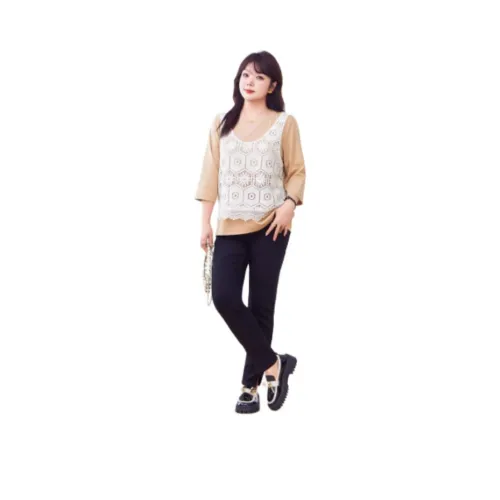 CAIDOBLE· T-рубашка Женская Хаки