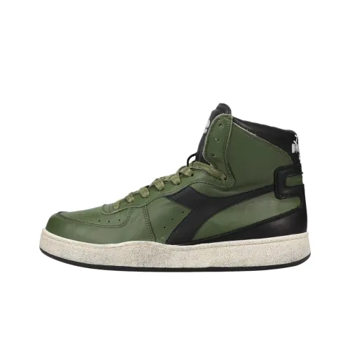 DIADORA Mi Basket Винтажные баскетбольные кроссовки MID Топ Черный Зеленый Женские