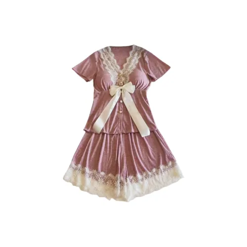 QIAOYUN Сиреневый Женские Пижамные Комплекты