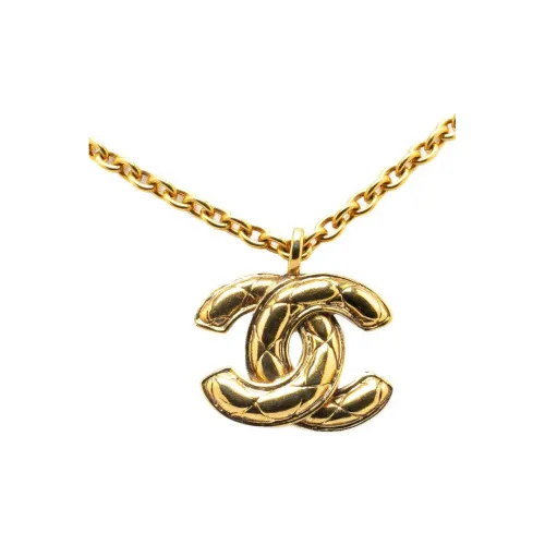 CHANEL CC Золотое Покрытие Ожерелья Женские Золото