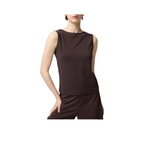 UNIQLO Коричнево-черные Женские Майки