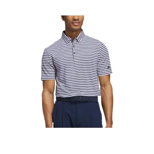 Adidas Ultimate365 SS25 Поло Мужское Белый Университетский Синий