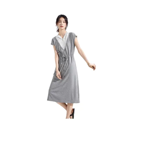 Mo Han Yi Mei Короткий рукав Платье Женское