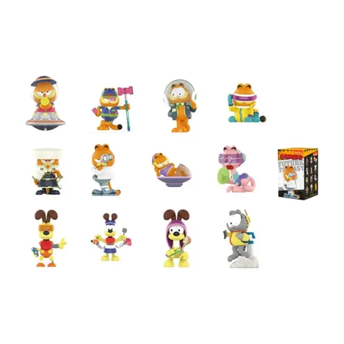 POP MART Гарфилд Future Fantasy Коллекция Слепые коробки Один Mystery Коробка 2 сюрприз-коробки