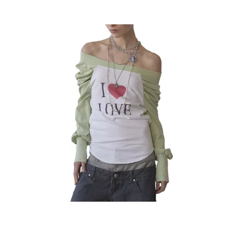 SCULPTOR Зеленая яблочная Женская футболка